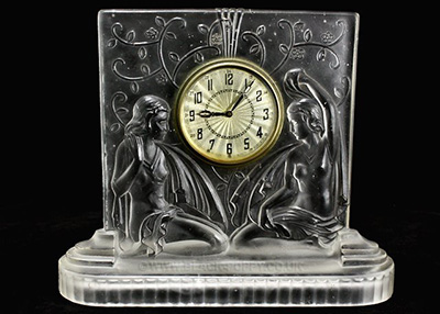 Walther Glass Relief Clock