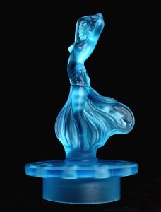 Dancing Girl One Piece Flower Frog & Matching Float Bowl - Josef Inwald