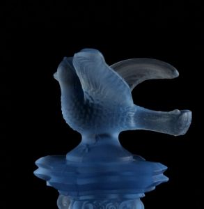 Brockwitz Glassworks Bird on Pillar Flower Frog