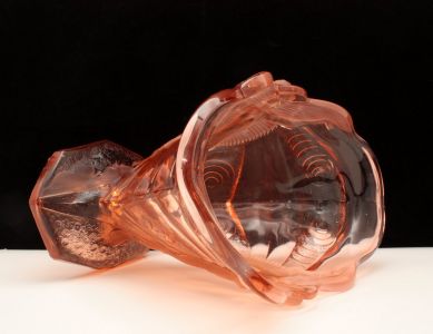 August Walther & Sohne Schmetterling Vase